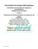 Presentación de técnicas de medición de satisfacción del cliente