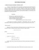 REACCIONES ÁCIDO-BASE