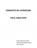 CONCEPTO DE LITERATURA EN EL SIGLO XVIII