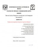 Violencia de género hacia la mujer en México