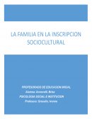 La familia en la inscripción sociocultural