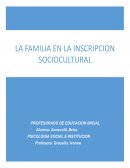 La familia en la inscripción sociocultural
