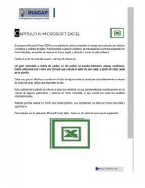 CAPÍTULO 4/ MICROSOFT EXCEL. Página 1