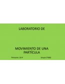 Laboratorio de Movimiento de una particula