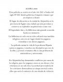 RESUMEN DE LA PELICULA AGORA