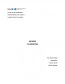 LABORATORIO DE QUÍMICA INFORME CALORIMETRÍA