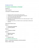 Principios de Bienestar y Felicidad