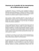 Avances en el estudio de los mecanismos de la diferenciación sexual