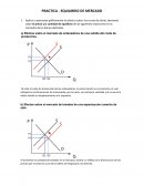PRACTICA - EQUILIBRIO DE MERCADO