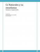 Cs Naturales y su enseñanza