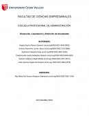 Liquidación y extinción de sociedades