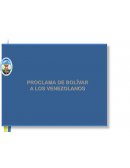 Proclama de Bolívar a los venezolanos