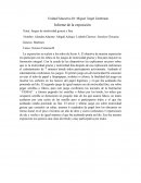 Informe de la exposición Tema: Juegos de motricidad gruesa y fina