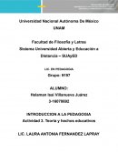 Actividad 3. Teoría y hechos educativos