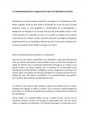 LA TRANSFORMACION DEL LENGUAJE NO ES SOLO UN PROBLEMA DE LETRAS