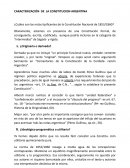 CARACTERIZACIÓN DE LA CONSTITUCION ARGENTINA
