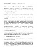 CARACTERIZACIÓN DE LA CONSTITUCION ARGENTINA