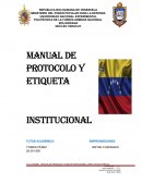 Manual de Protocolo y Etiqueta Institucional