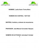 Análisis y síntesis de mecanismos