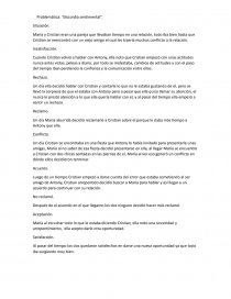 Problemática: “discordia sentimental”. Página 1