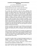 CUATRO FILOSOFÍAS DE LA EDUCACIÓN