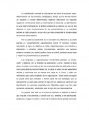 Reflexión Planificación