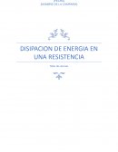 Disipacion de una resistencia