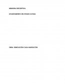 Memoria descriptiva levantamiento arquitectónico