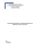 PLANIFICACIÓN DE SISTEMAS Y SU INFLUENCIA DENTRO DE LAS EMPRESAS DE CORTE TECNOLÓGICO