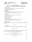 Formulación matemática de los problemas