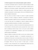 DISEÑO DE PROGRAMAS DE INTERVENCION