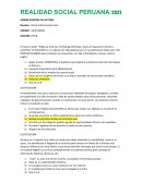 REALIDAD SOCIAL PERUANA 2021