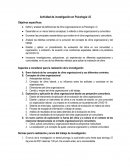 Actividad de investigación en Psicología I-O