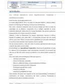 Los centros educativos como organizaciones complejas y multidimensionales