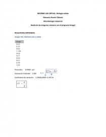 INFORME LAB VIRTUAL- Biología celular. Página 1