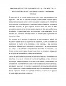 PANORAMA HISTÓRICO DEL SURGIMIENTO DE LAS CIENCIAS SOCIALES