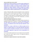 ¿Qué es el déficit fiscal y cómo se mide?