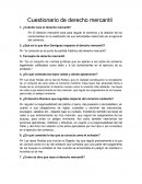 Cuestionario de derecho mercantil