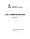 Diseño e implementación de un sistema de monitoreo y control en tiempo real para plantas fotovoltaicas