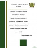 Justificación metodológica de trabajo de investigación