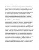 Importancia del Psicólogo educativo