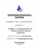 LA TRADICION DE LOS FIELES DIFUNTOS (DIA DE MUERTOS)