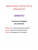 Identidad cultural y educación