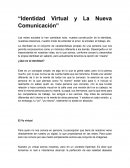 Identidad virtual y la nueva comunicación