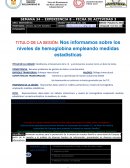 Niveles de hemoglobina en la sangre y Medidas Estadísticas