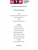 La teoria del aprendizaje de Jean piaget