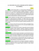 EL DISCURSO DEL REY (COMUNICACIÓN VERBAL Y NO VERBAL)