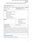 Diseño de tareas relacionadas con juegos y deportes individuales