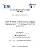 ESTRATEGIAS DEL TRABAJO SOCIAL EN APOYO A LOS ADULTOS MAYORES DE LA COMUNIDAD EL CARRIZO