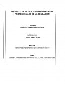 ANTECEDENTES HISTÓRICOS EN LA LEGISLACIÓN EDUCATIVA